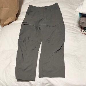 REI Kids Girls Gray Zipper Hiking Pants